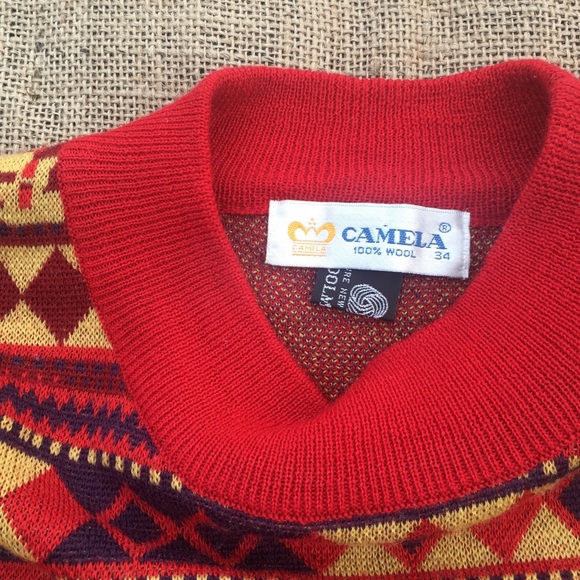 Camela Geometric Print Wool Sweater - Picture 6 of 8